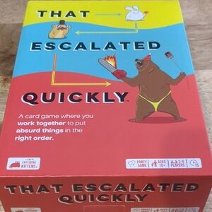 NWOT Exploding Kittens Card Game - That Escalated Quickly